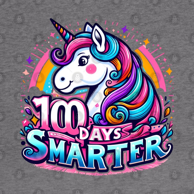 100 days smarter, colorful, cute unicorn by ANSAN